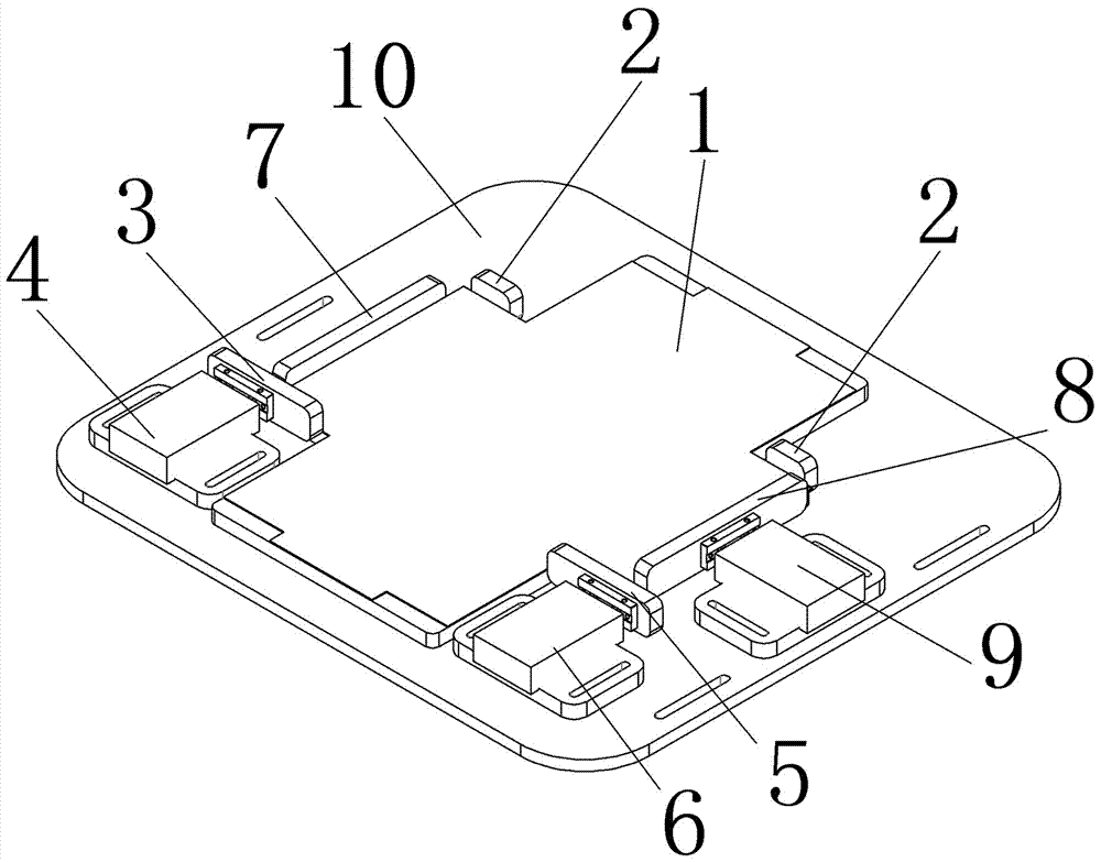 Accurate adjusting device before gelatinizing skin paper of paper box and gelatinizing system and gelatinizing method