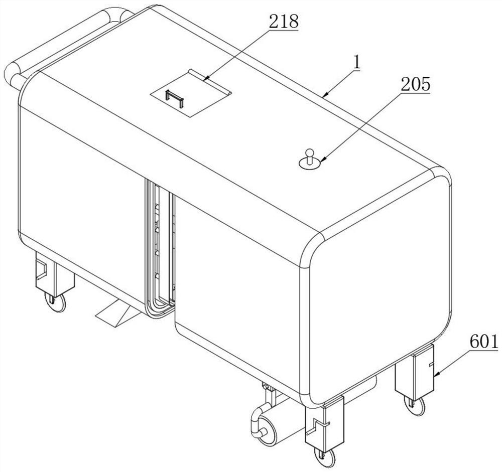 A surface coating and spraying device for road construction bridges