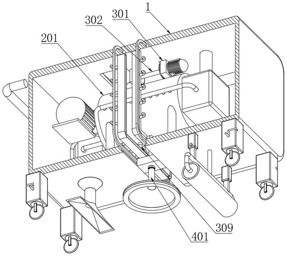 A surface coating and spraying device for road construction bridges