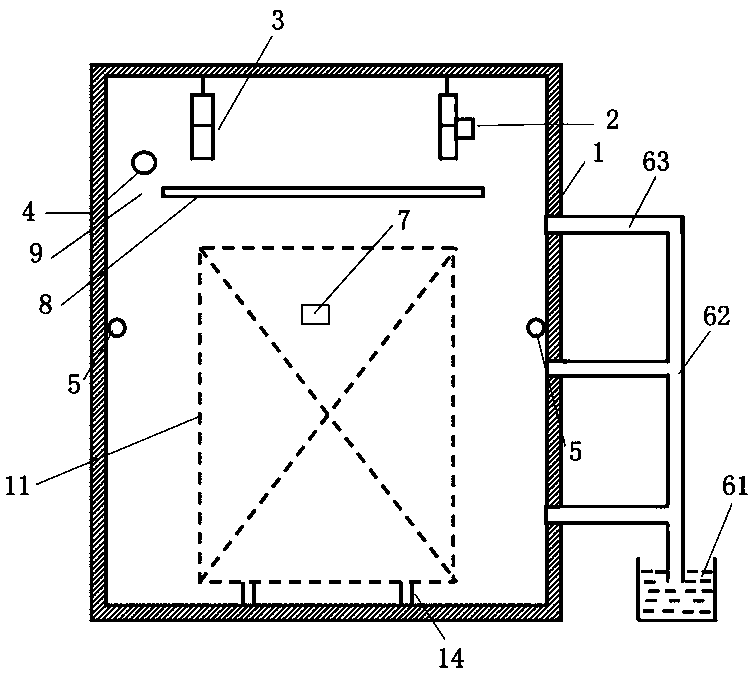 Micro-pressure self-draining wood high-efficiency energy-saving drying device and drying method