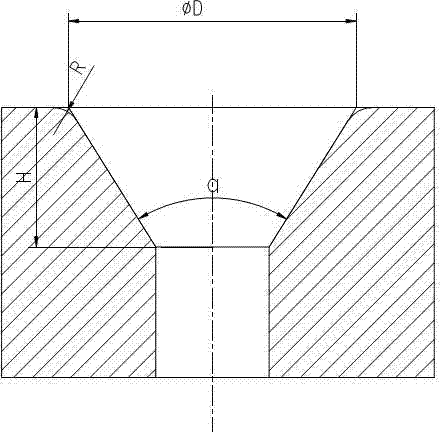 Device for measuring taper hole