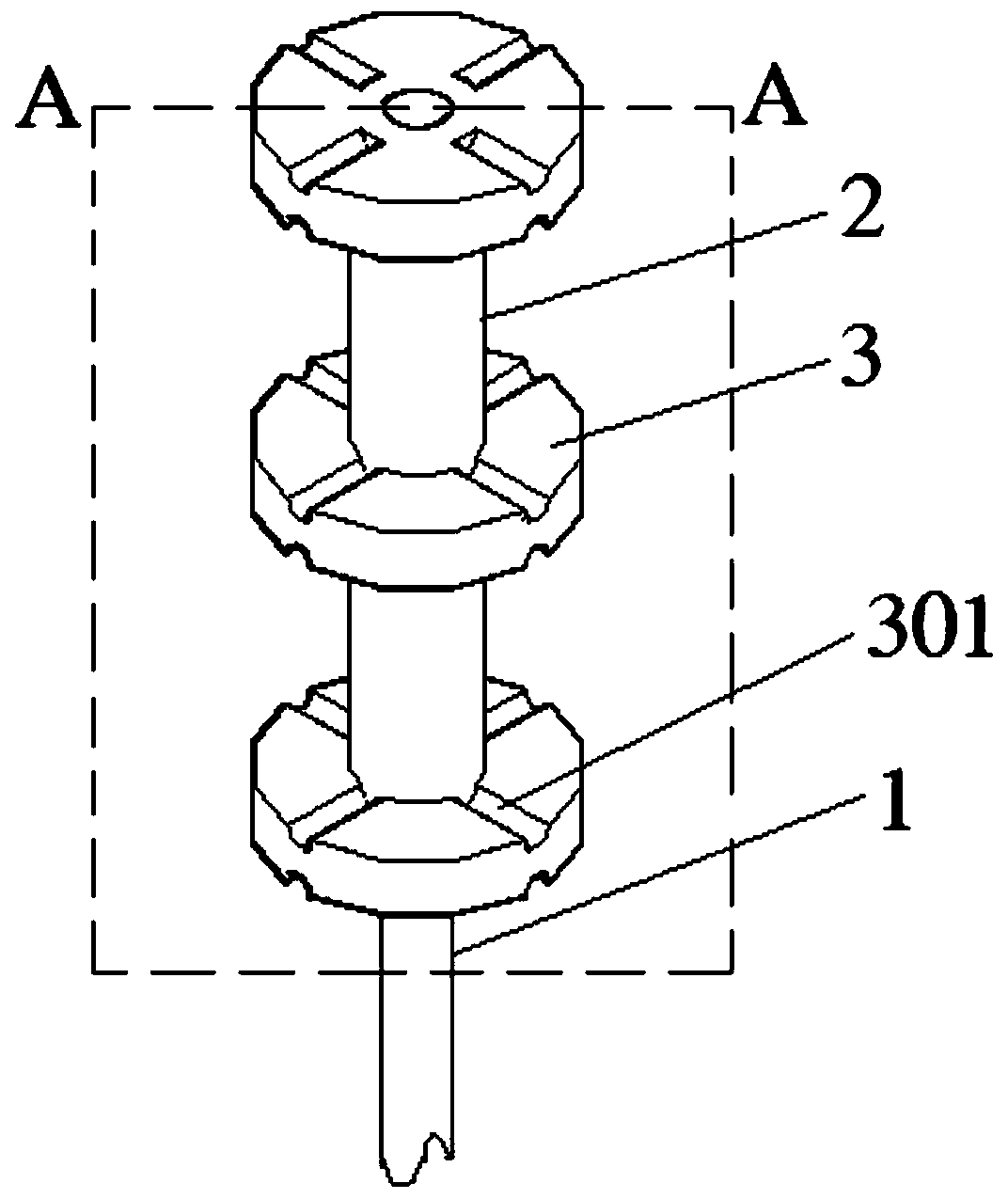 High-strength steel bar anchoring structure and method