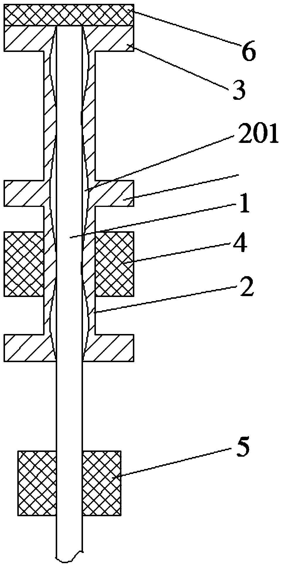 High-strength steel bar anchoring structure and method