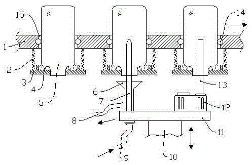 Cleaning and drying device for machining fire extinguisher bottles