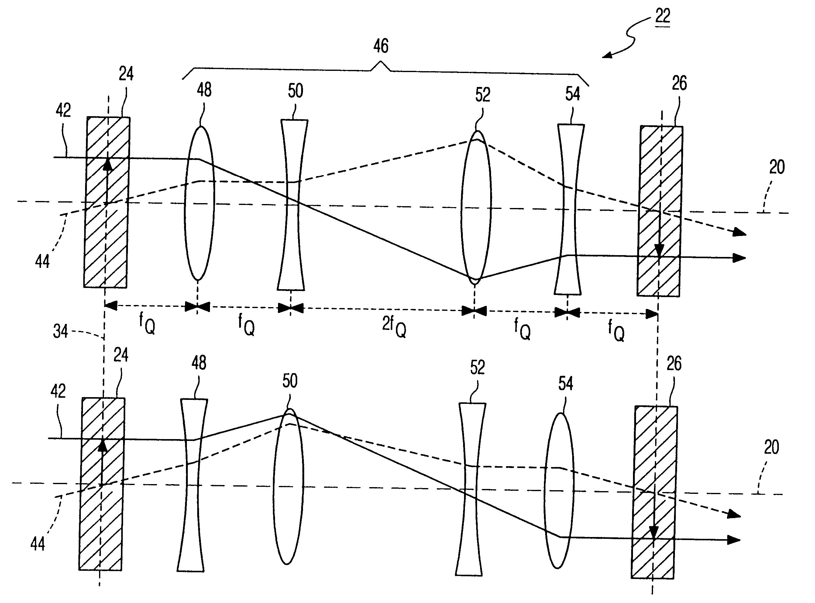 Correction device for correcting the lens defects in particle-optical apparatus