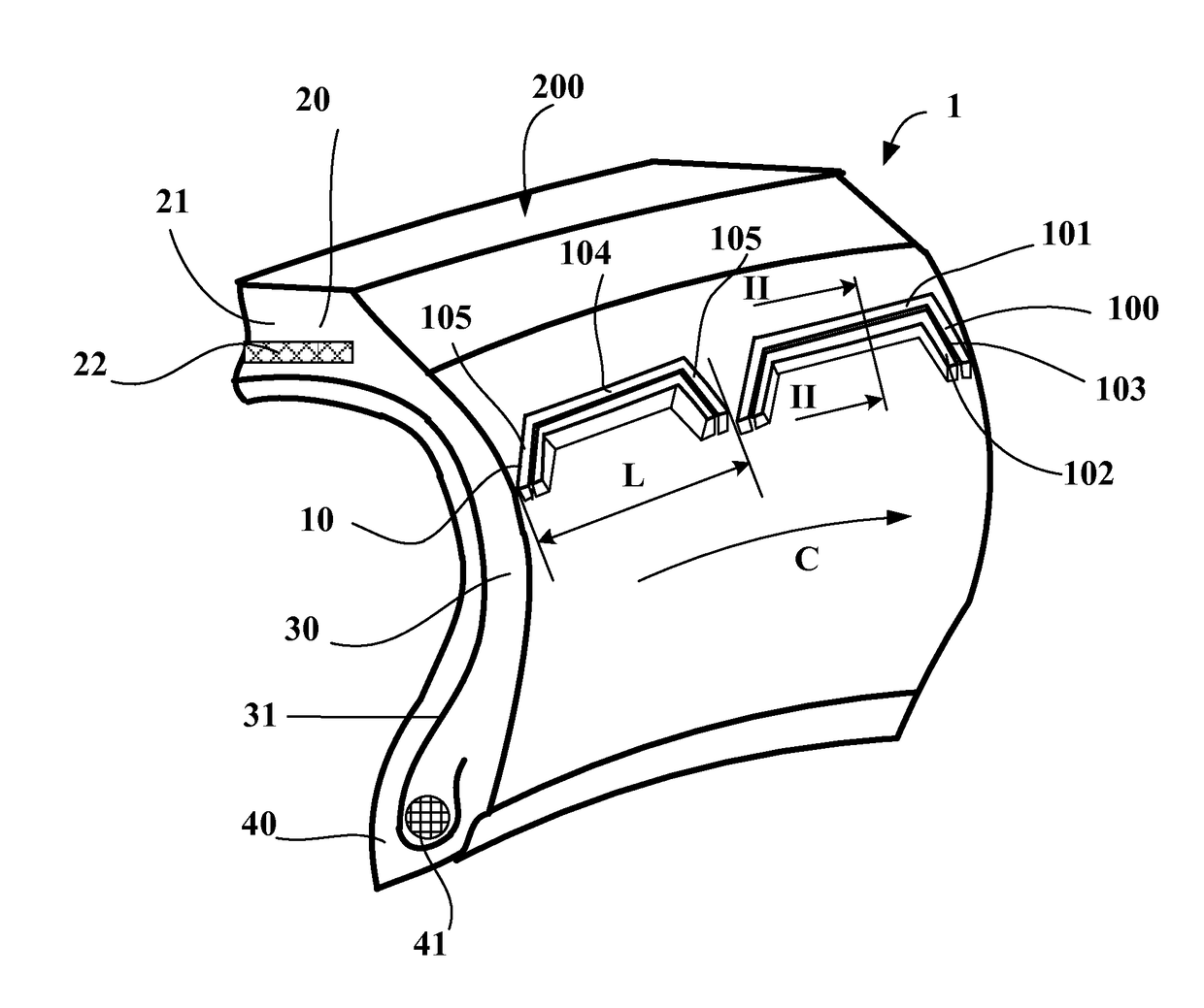 Device for protecting a tire wall