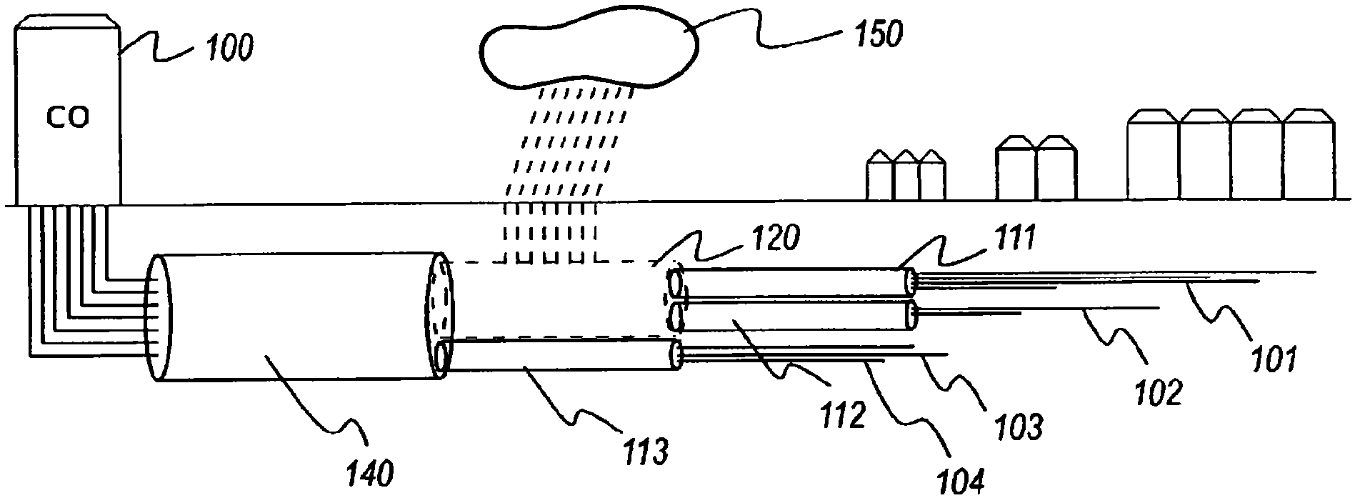 Method and device for clustering lines of a wireline network in a number of virtual binders