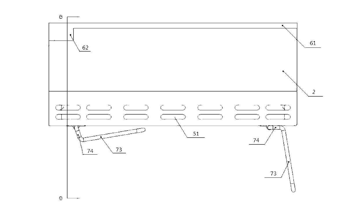 Drawer type barbecue device with variable cavity