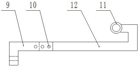 Device for protecting sealing clamp of suspended section of reversed loader