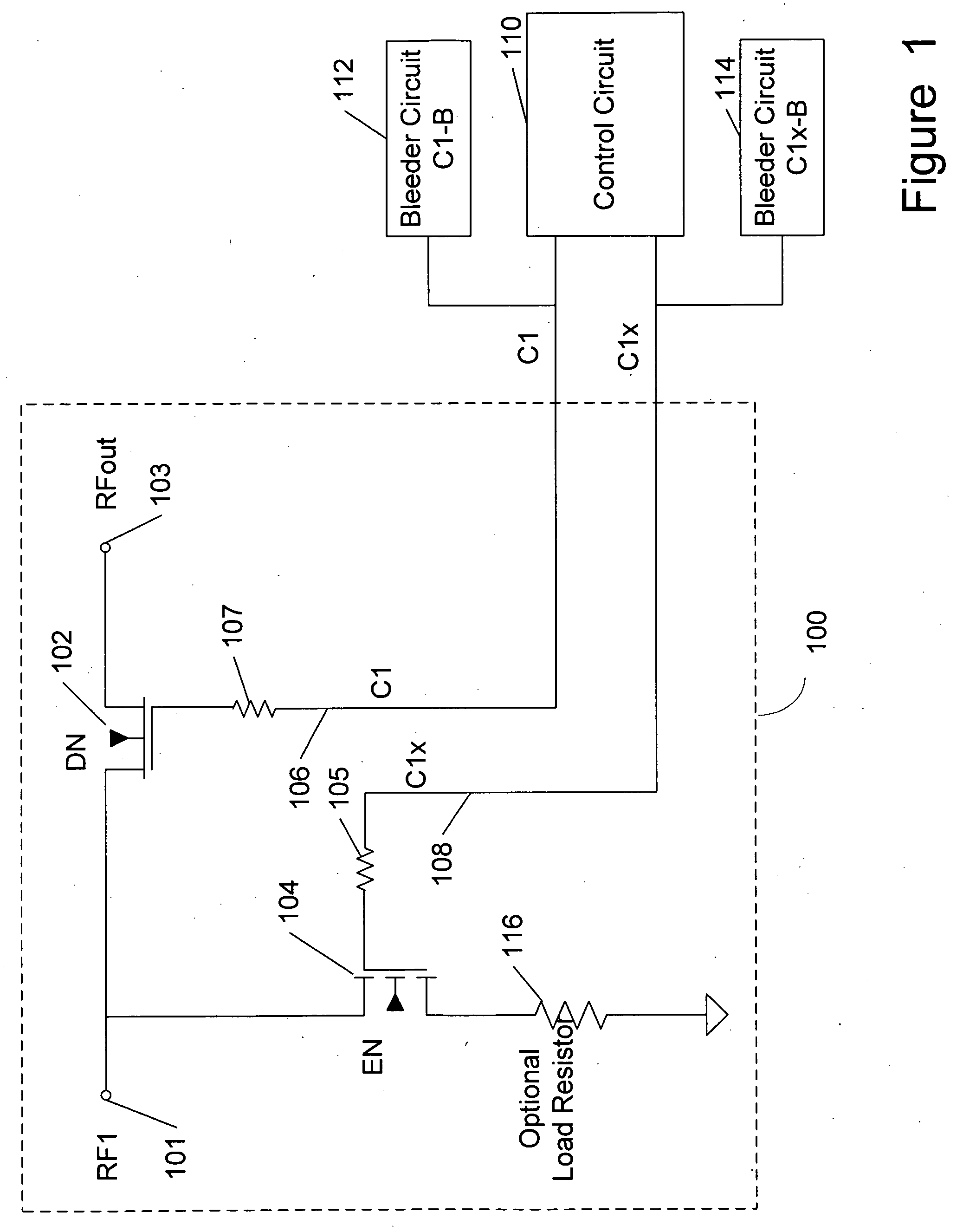 Unpowered switch and bleeder circuit