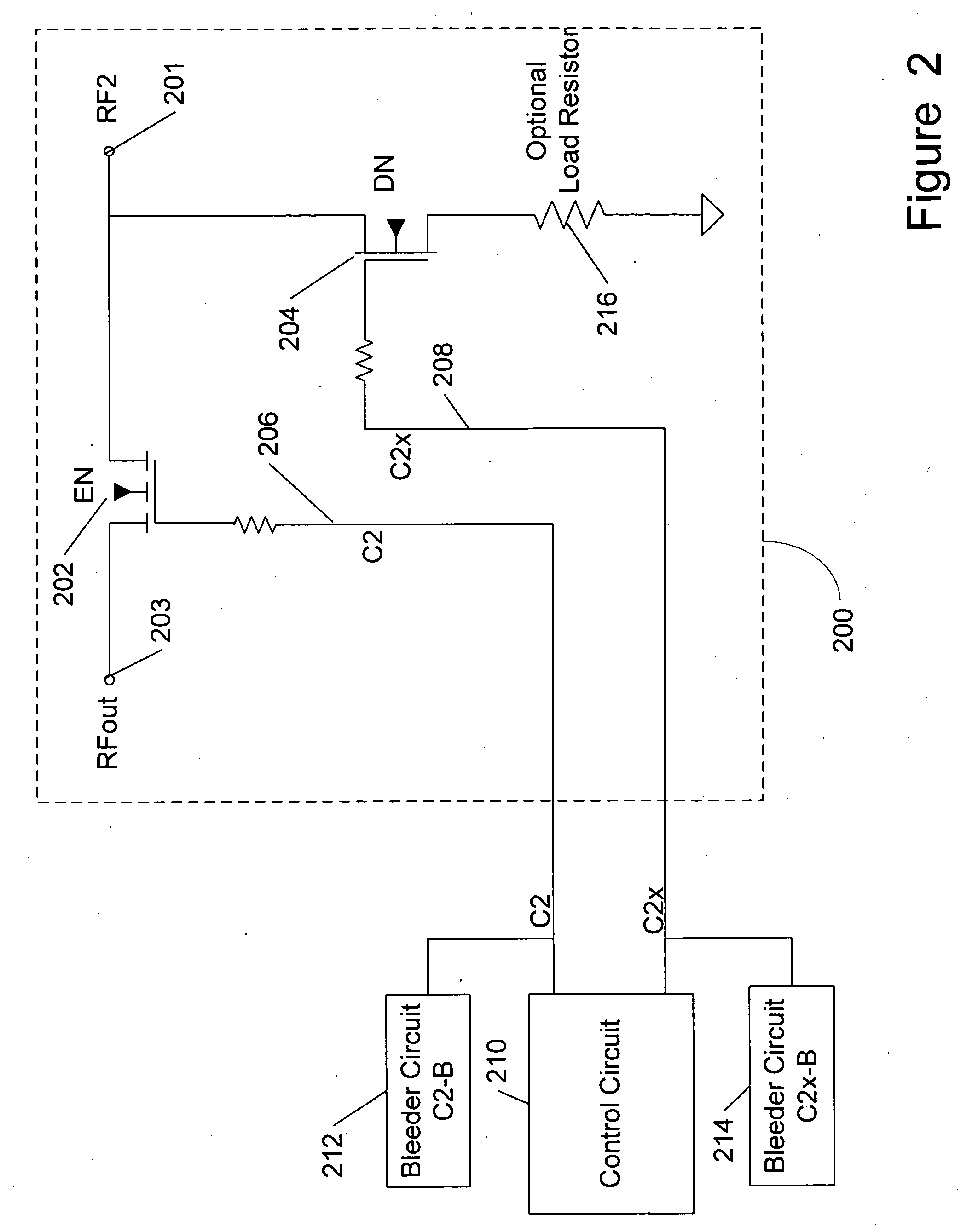 Unpowered switch and bleeder circuit