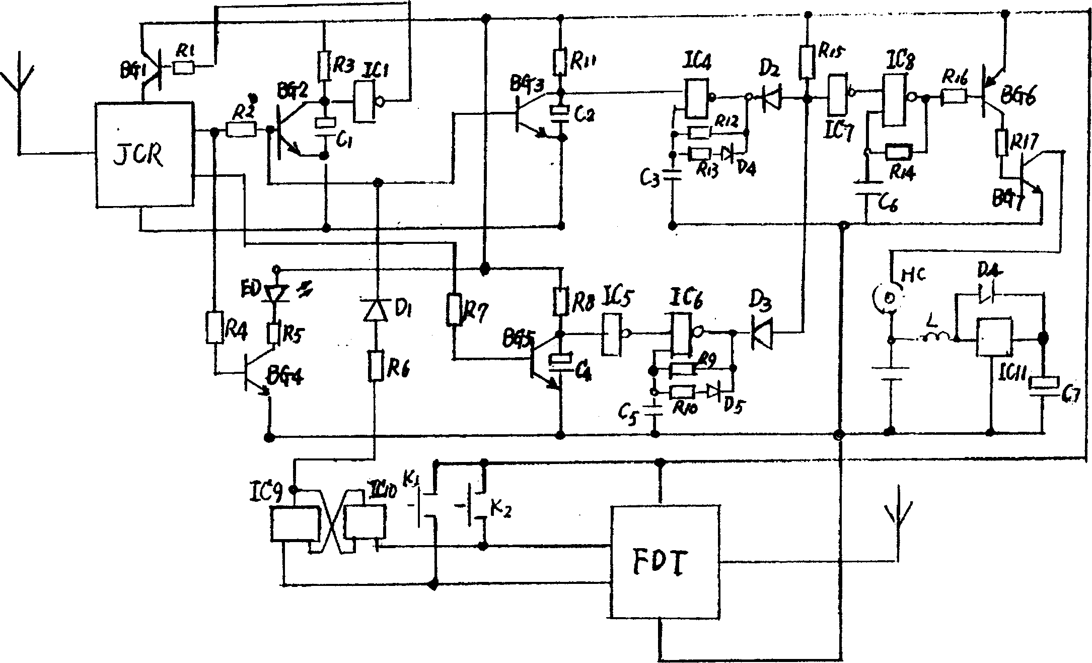 Anti-theft alarm for vehicle and its signal processing method