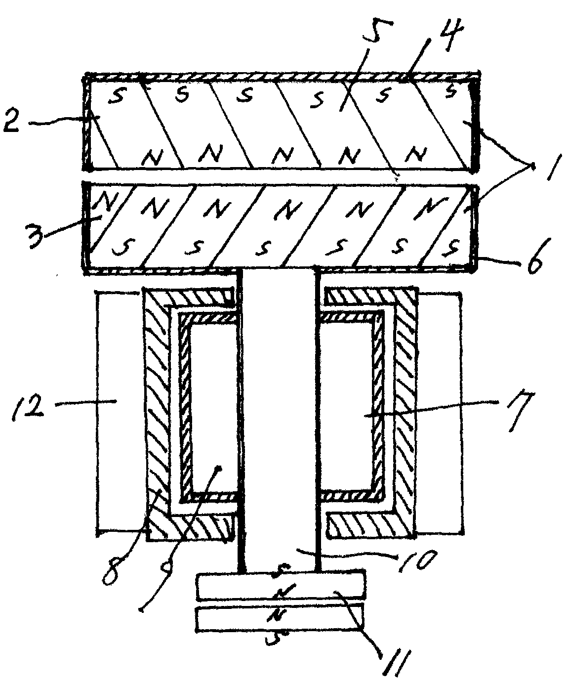 Permanent magnet power generator-motor