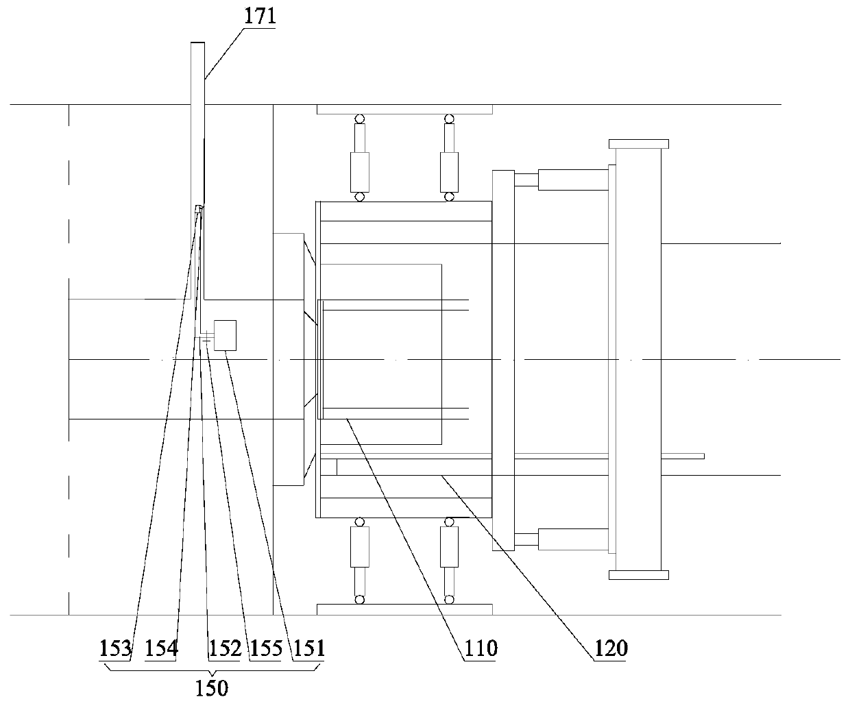 Combined tbm and rockburst pretreatment tunneling method to realize rockburst pretreatment