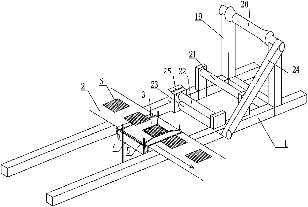 Flexible battery module film sticking device