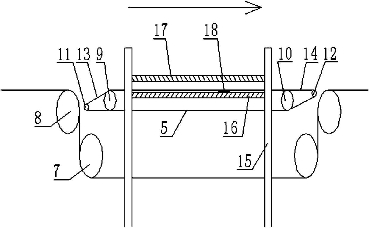 Flexible battery module film sticking device