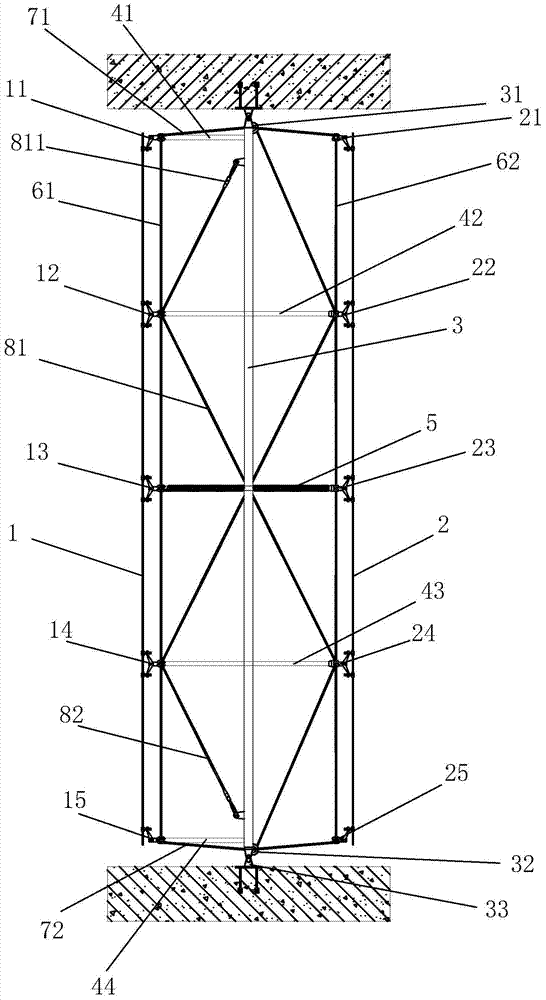 Double-layer self-balancing cable constant temperature curtain wall system