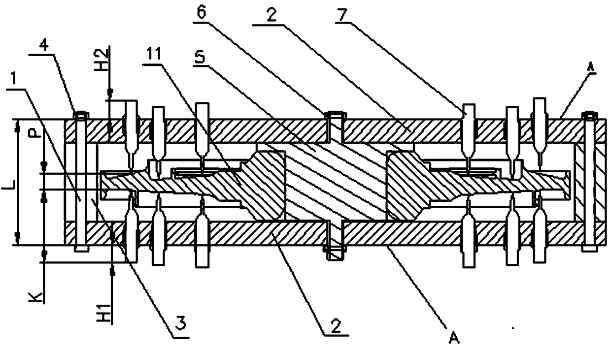 Thickness measuring tool for disc component with complicated structure