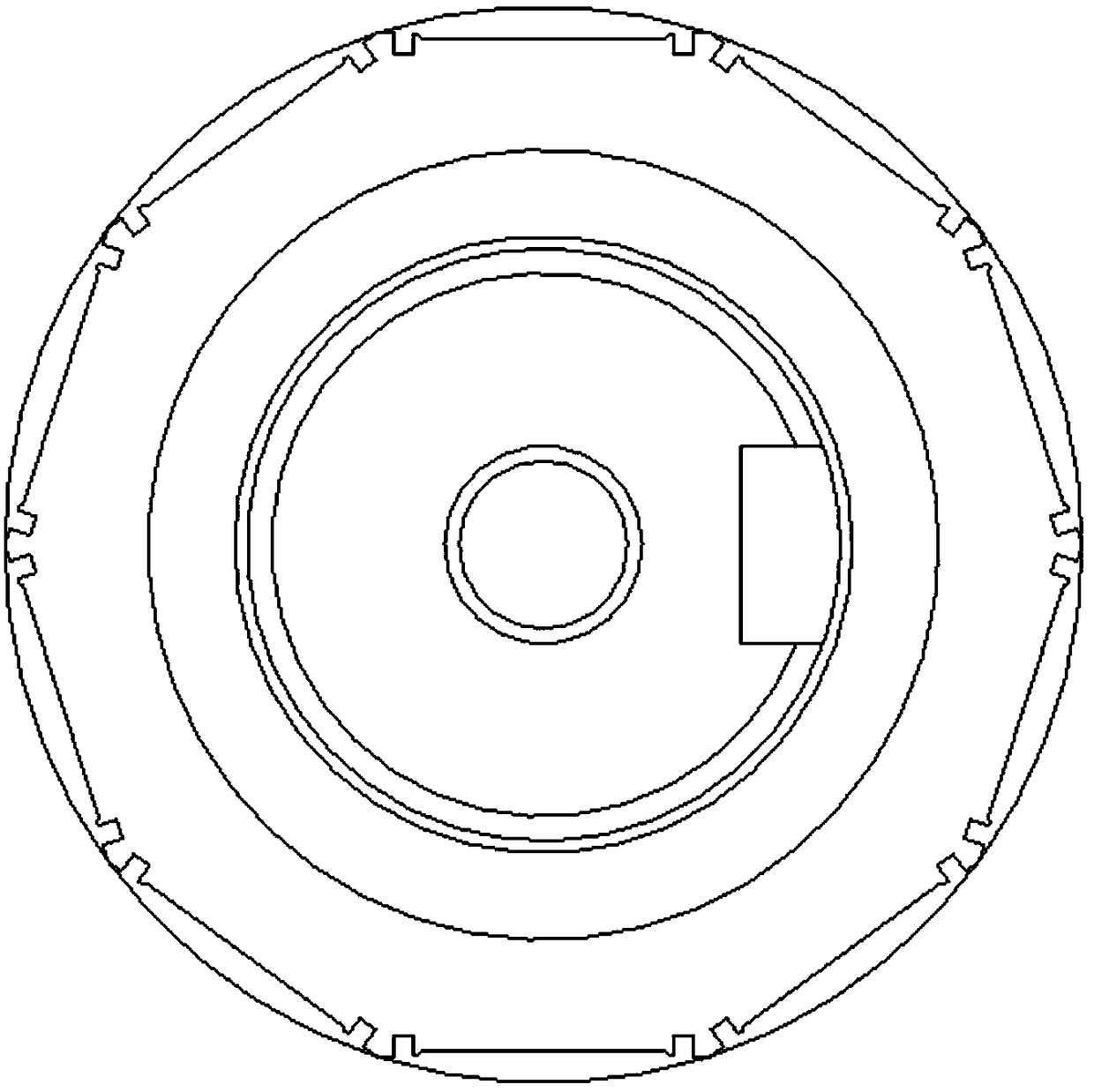 Glue joint structure of motor surface mounting magnetic steel and rotor and glue joint method thereof