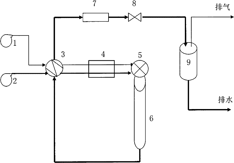 Supercritical water oxidation treatment method for high-concentration organic wastewater