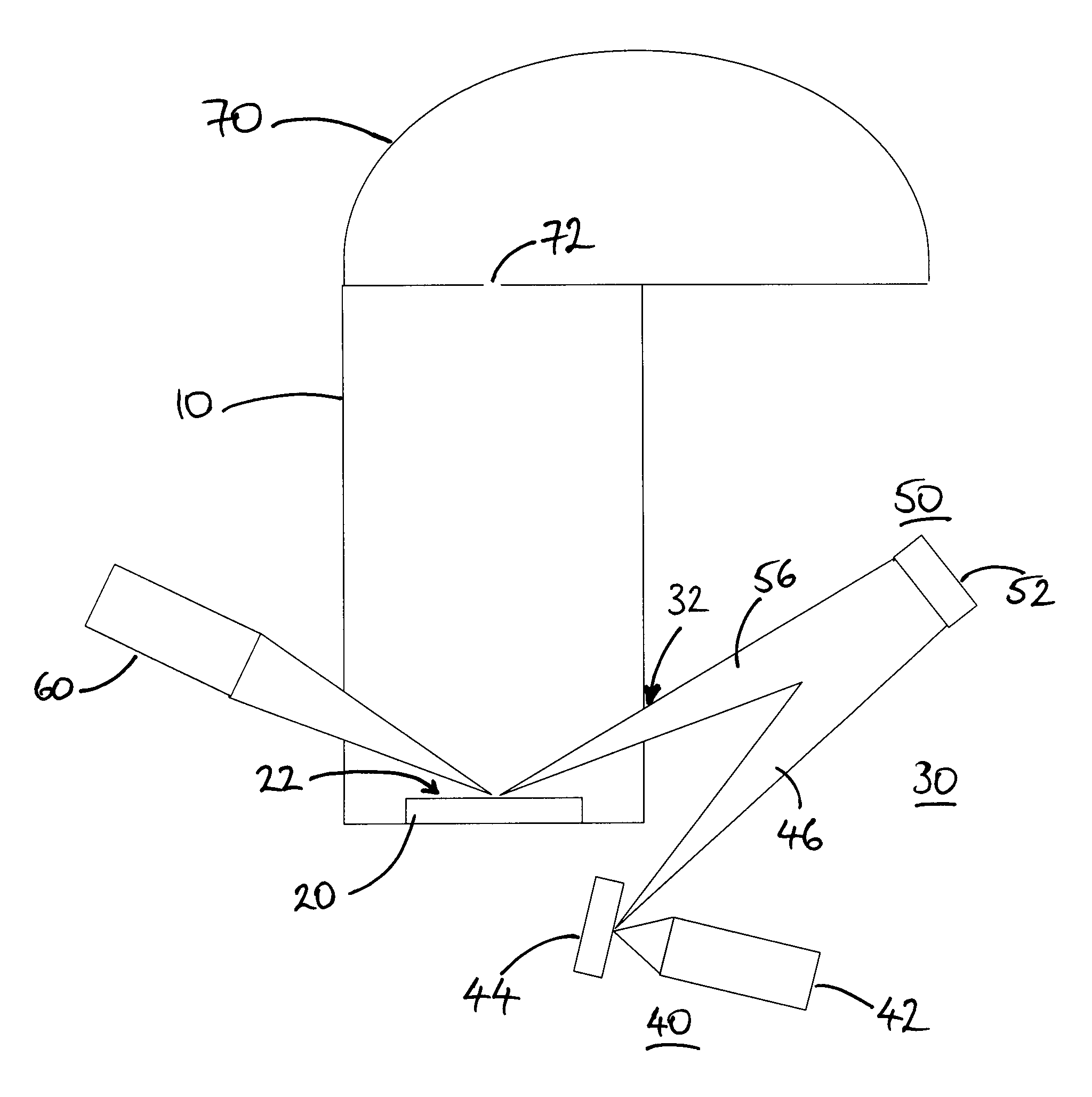 X-ray photoelectron spectroscopy analysis system for surface analysis and method therefor