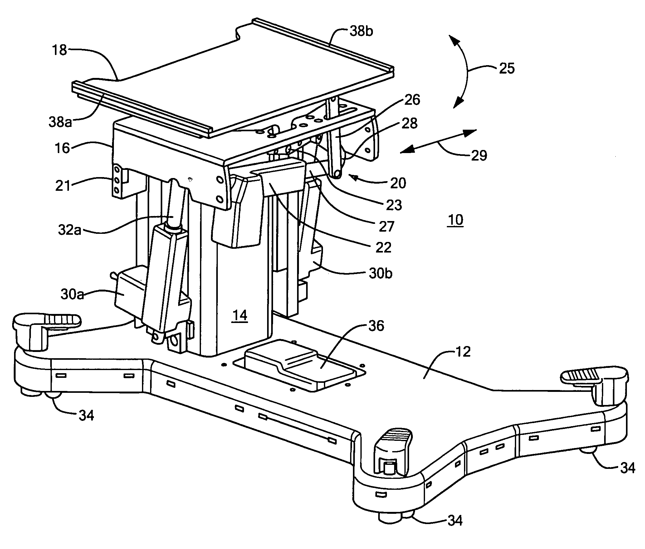 Medical procedure table