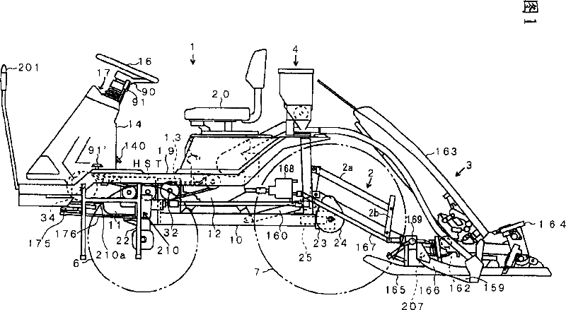 Manned rice transplanter