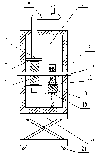 Cloth barrel clamping device