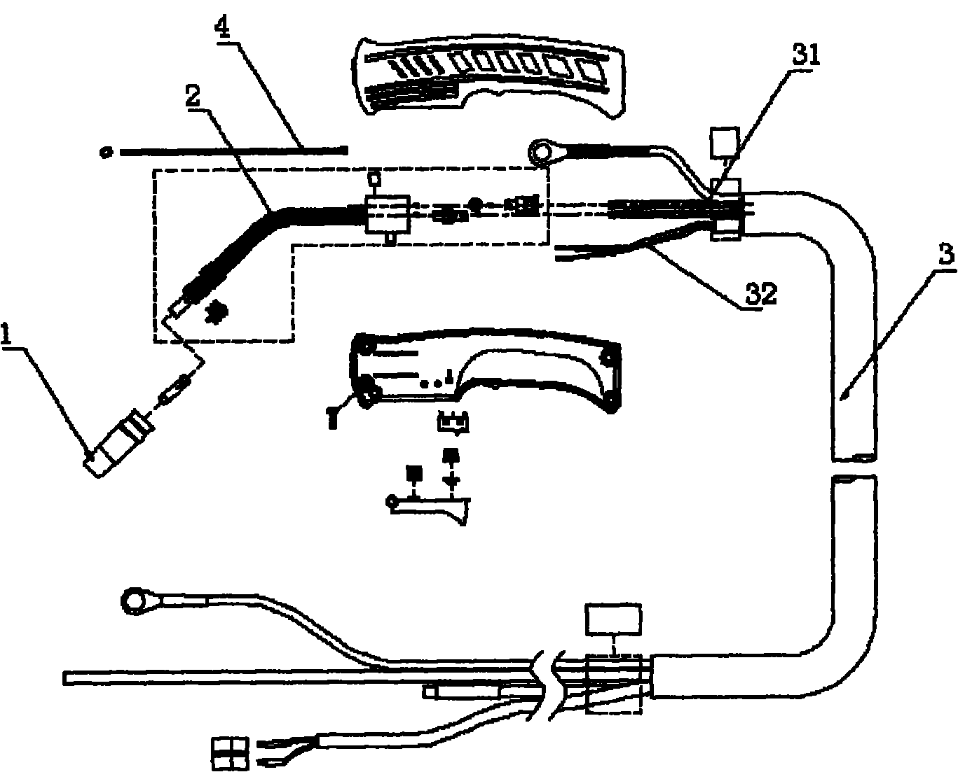 Structure-improved welding torch