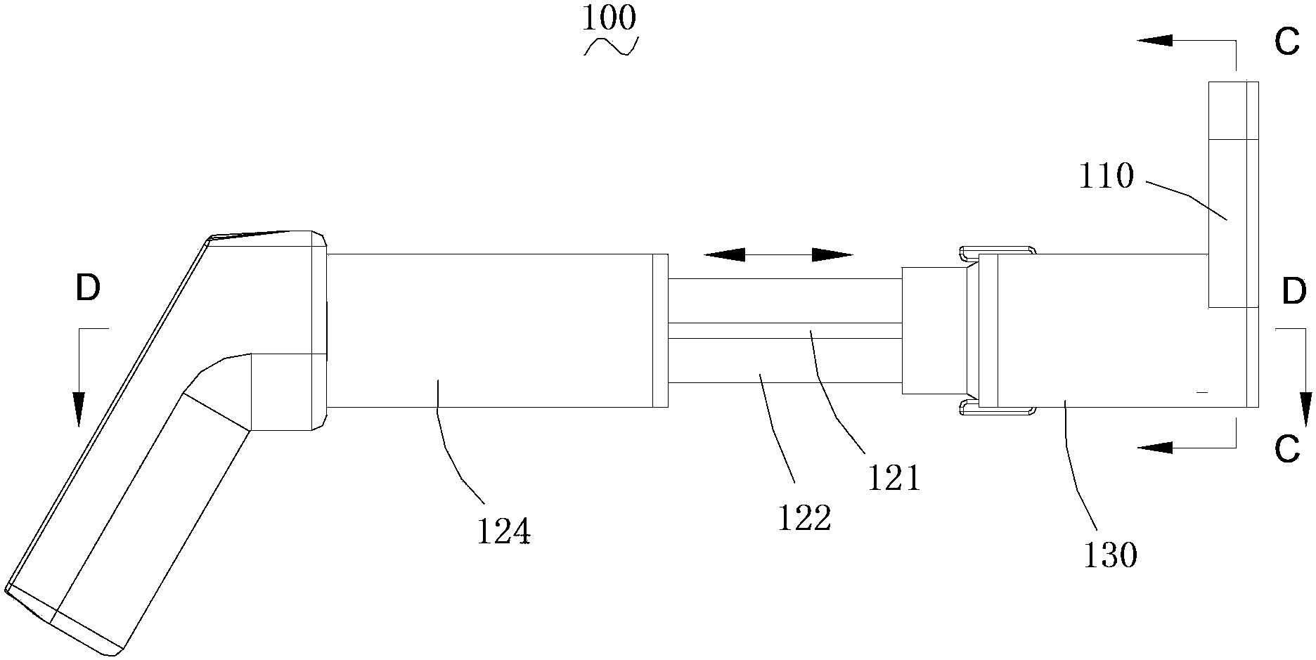 Electric hammer dust blower