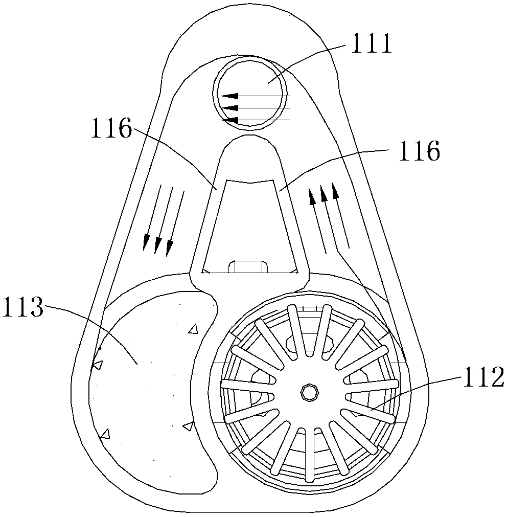 Electric hammer dust blower