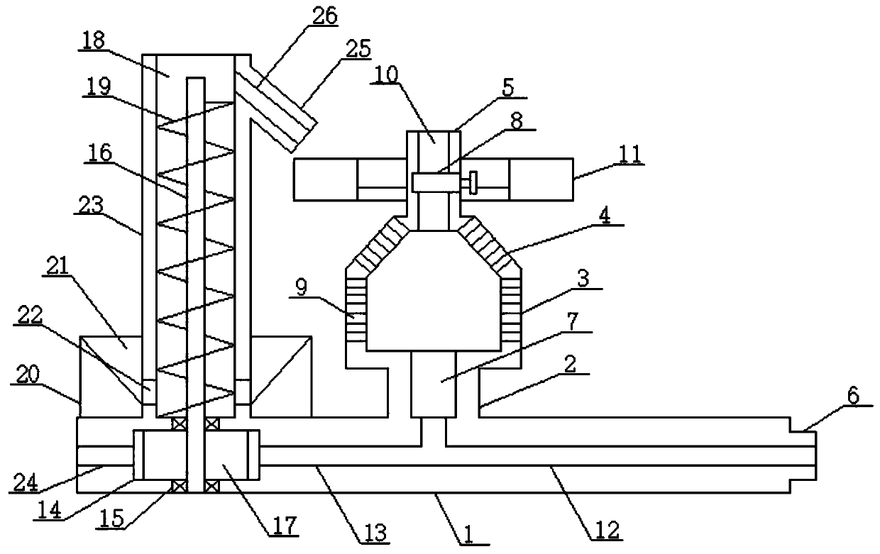 Wind power driven type particle dust raising device