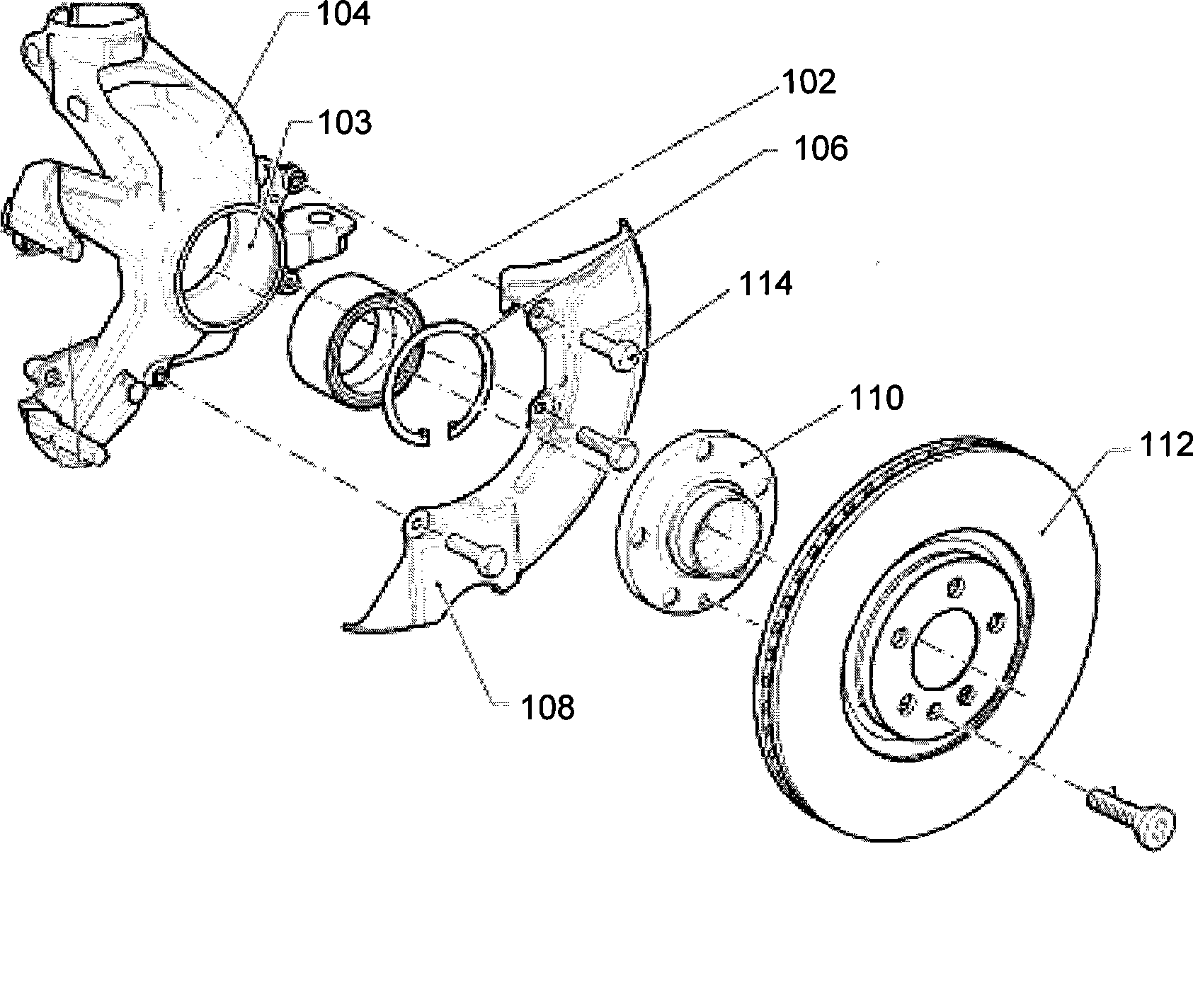 Vehicle bearing failure testing instrument and failure testing method