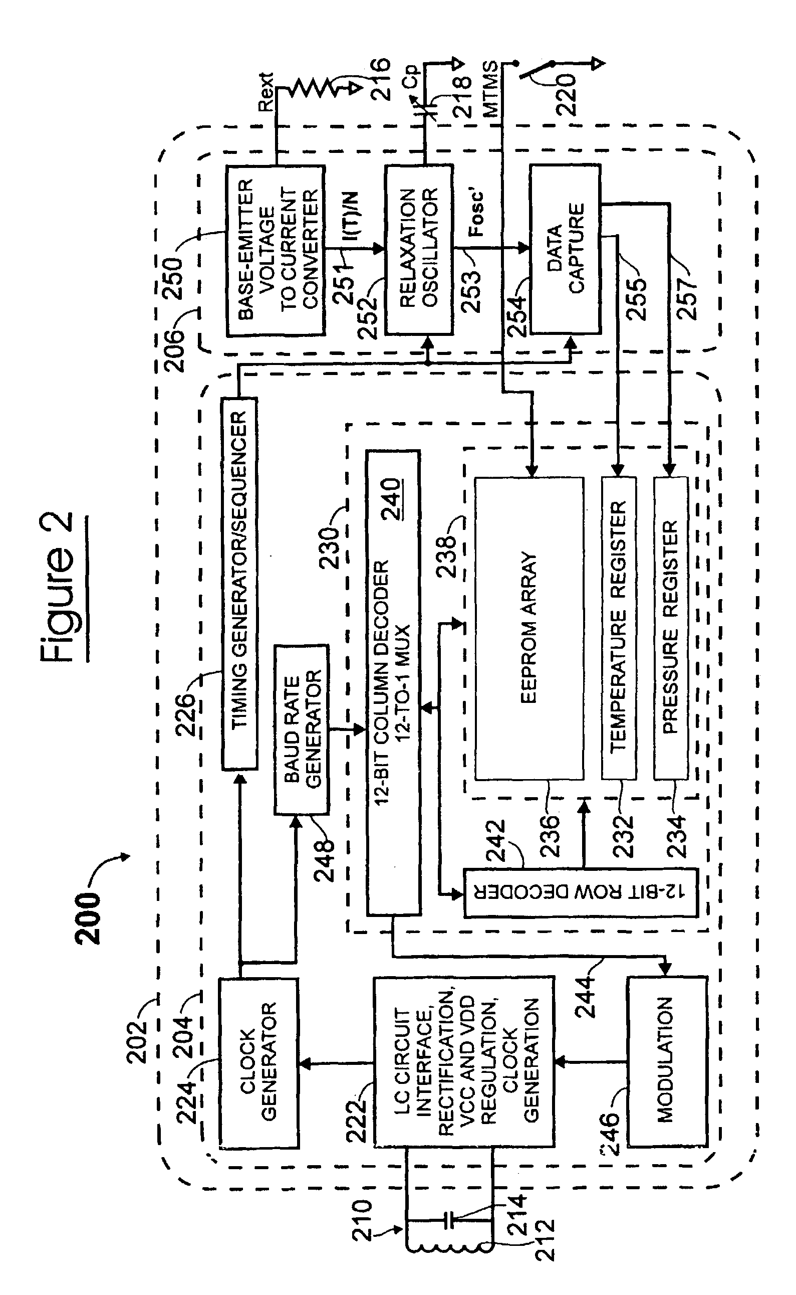 Programmable trimmer for transponder