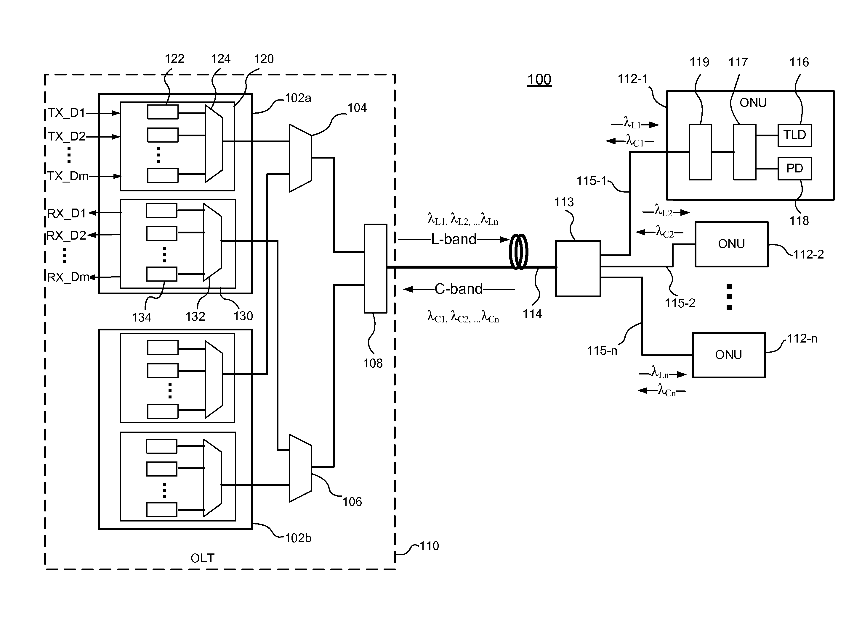 Thermally isolated multi-channel transmitter optical subassembly and optical transceiver module including same