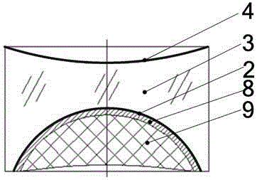 Polishing method for high-rise deep-concave spherical lens