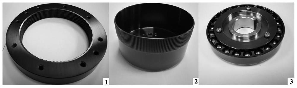 A solid lubrication method for cup type harmonic gear reducer