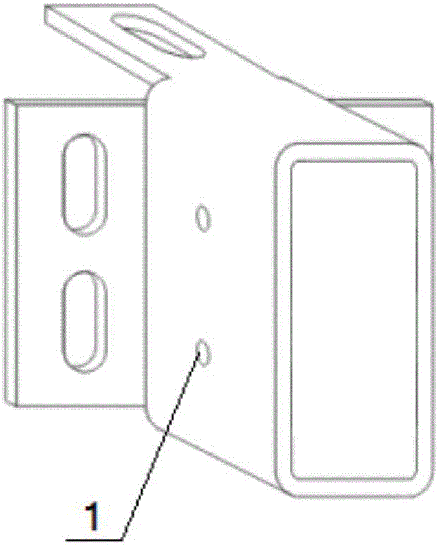 Back-bolt type connecting piece for curtain wall