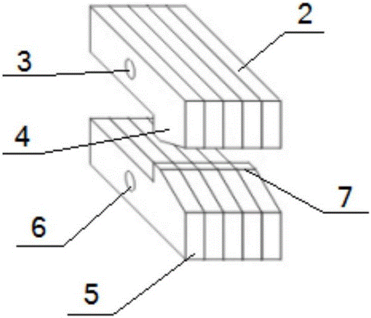 Back-bolt type connecting piece for curtain wall