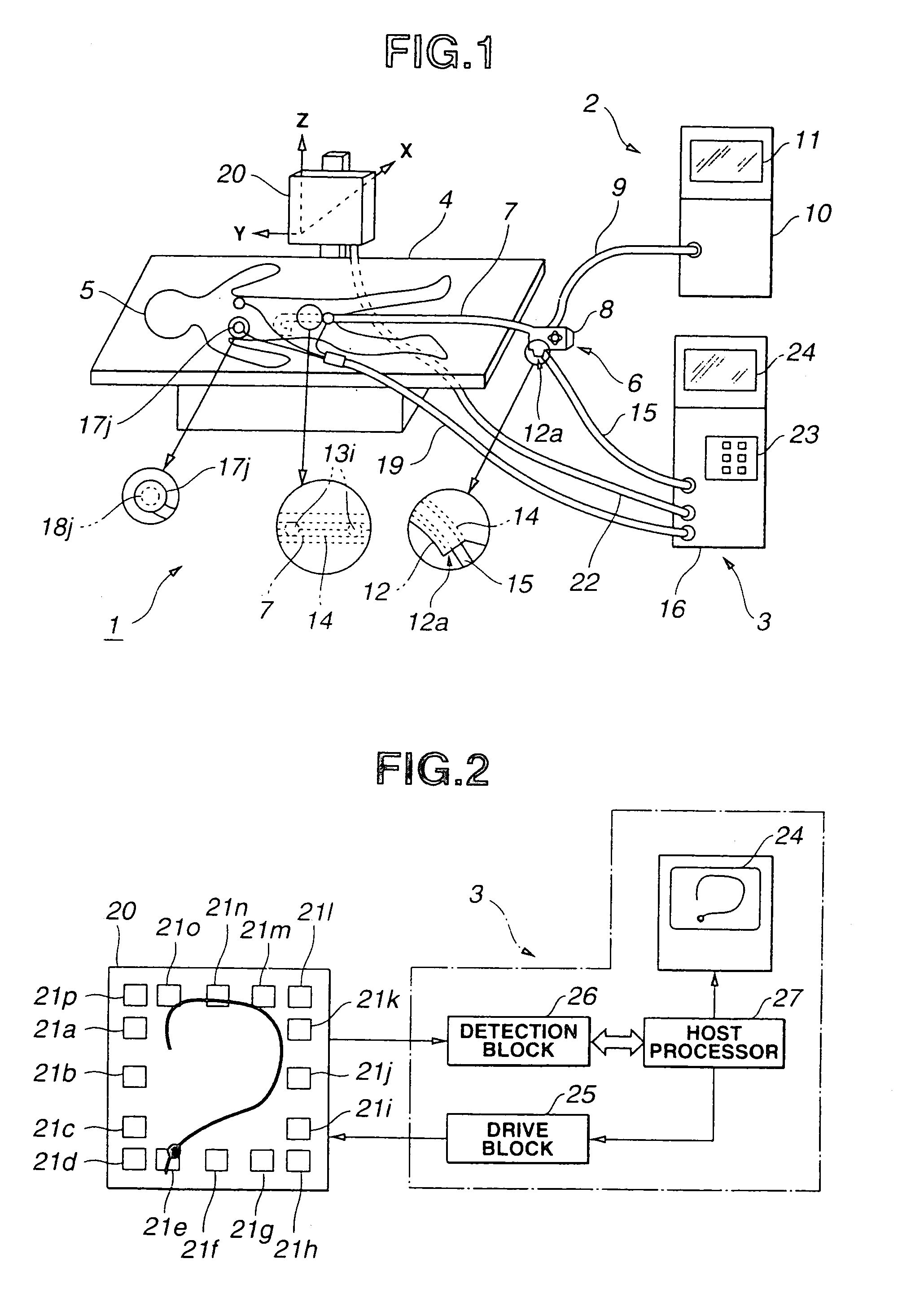 Apparatus and method using it for detecting and displaying form of insertion part of endoscope inserted into body cavity