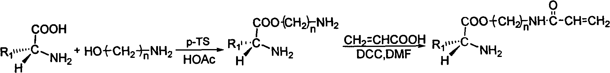 Temperature response type chiral polymer hydrosol with branched chain structure