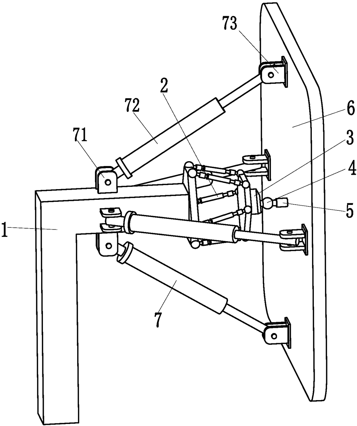 A kind of intelligent display device based on parallel mechanism