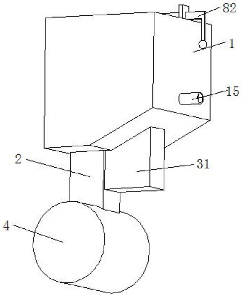 Lubricating grease adding device for bearing overheating of building brick hammer crusher