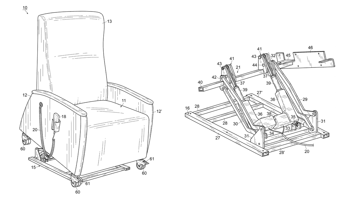 Bariatric lift chair