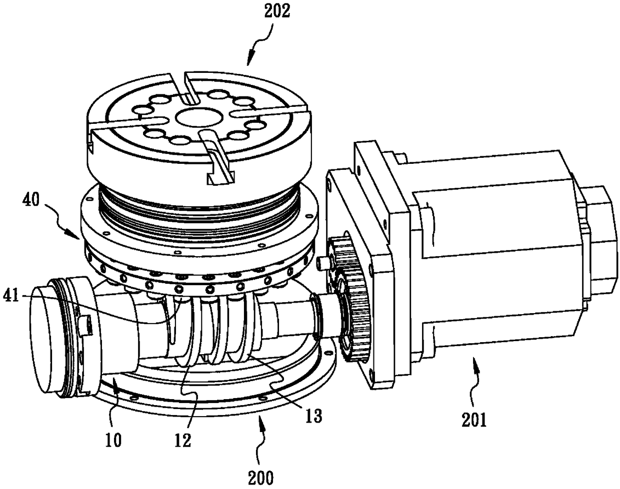 Transmission structure of graduated disk