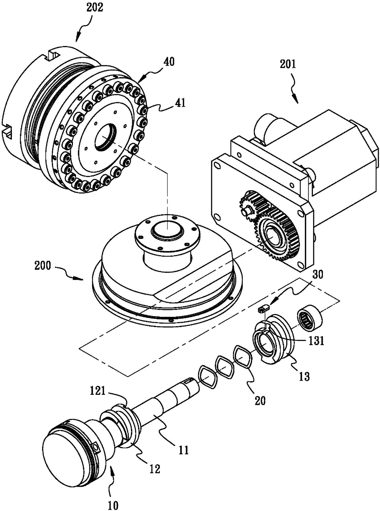 Transmission structure of graduated disk