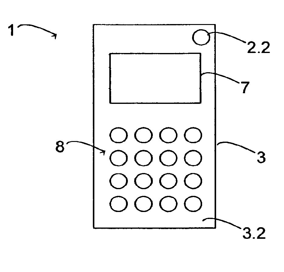 Device comprising camera elements