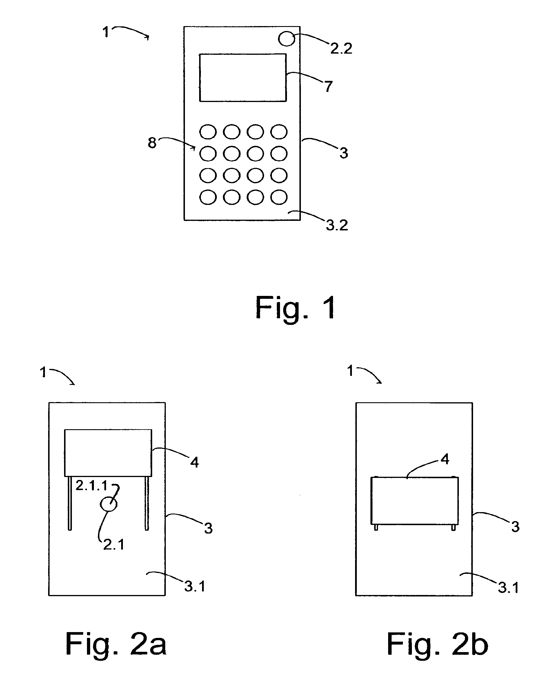 Device comprising camera elements