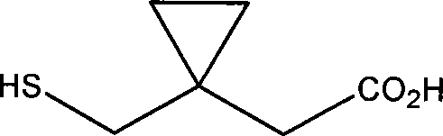 Method for preparing [1-(mercapto methyl) cyclopropyl] acetate and derivatives thereof