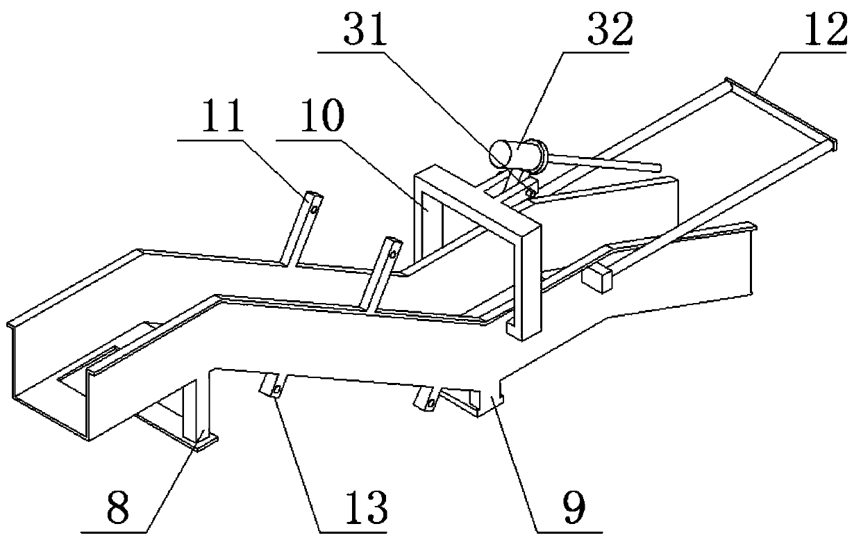 A rake bucket rock loader